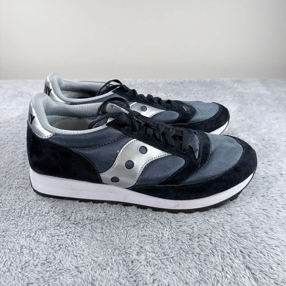 Saucony Jazz Unisex Sneakers‎ Blue and Silver Size 9 M / 10.5 W. EUC